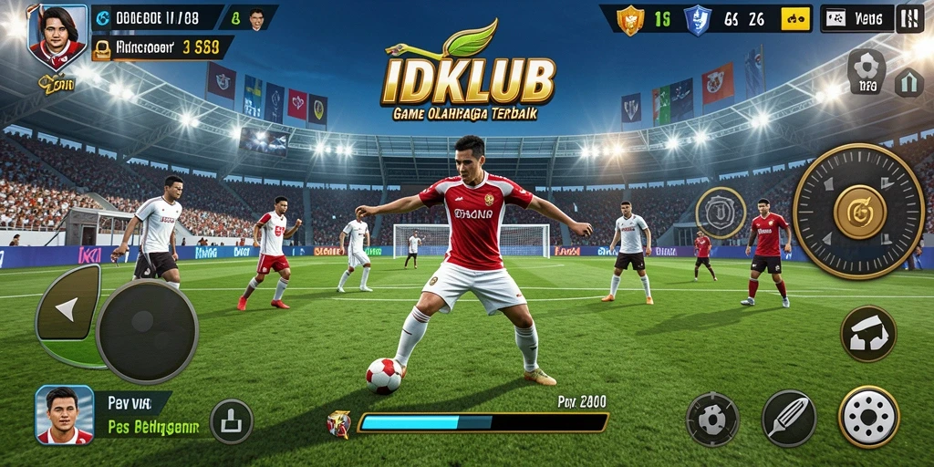 Tampilan menarik dari gameplay dan fitur olahraga di IDKLUB.