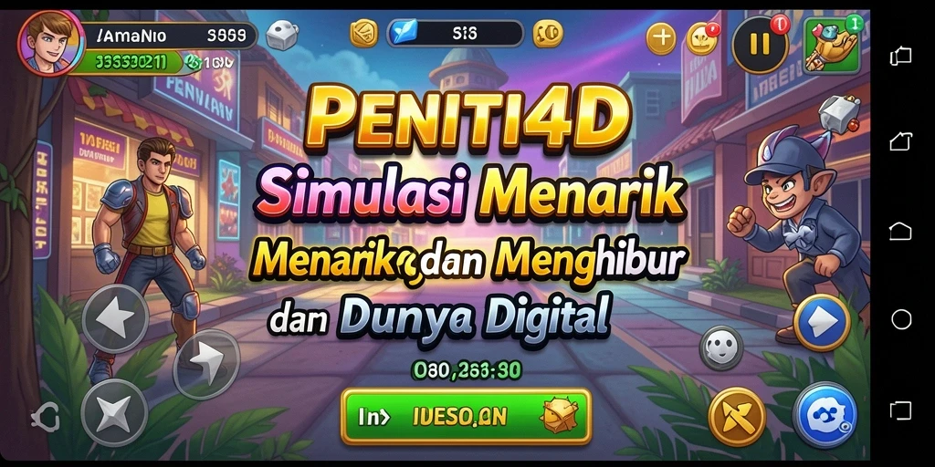 Menampilkan gameplay menarik dan interaksi sosial di PENITI4D.