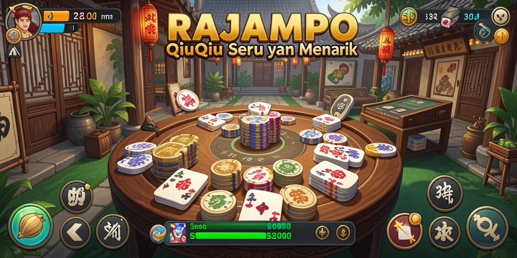 Tampilan gameplay QiuQiu yang seru dan interaktif.