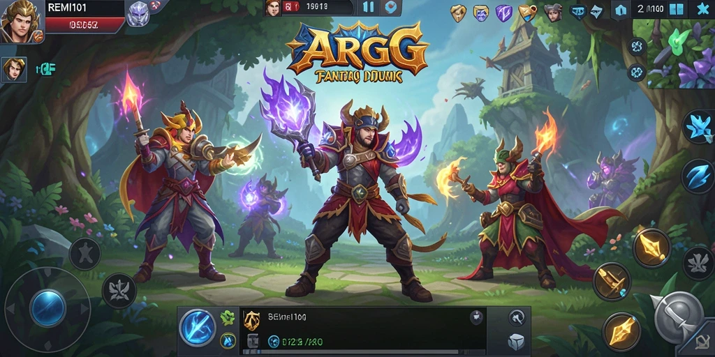 Tangkapan layar utama dari gameplay ARPG yang mendalam di REMI101.