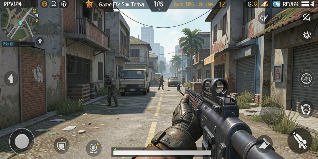 Tampilan gameplay RPVIP4 yang menegangkan saat bertempur.