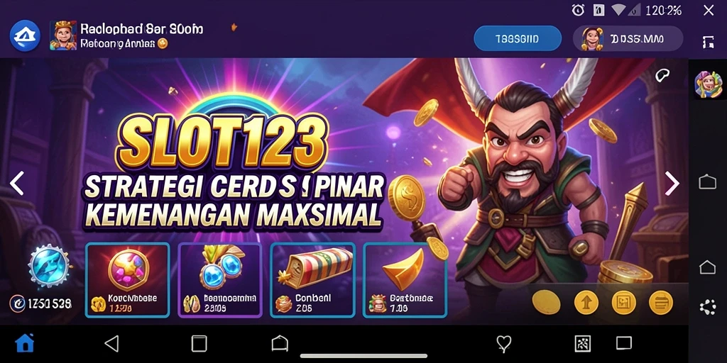 Tampilan menarik dan gameplay menegangkan dari SLOT123.